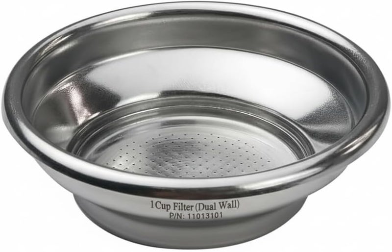 Chengtech Stainless Steel Coffee Filter,54mm Espresso Single Cup Filter (Dual Wall/Pressurized) Compatible with BREV 820/840/870/875/878/879/880/450/550 - Image 1